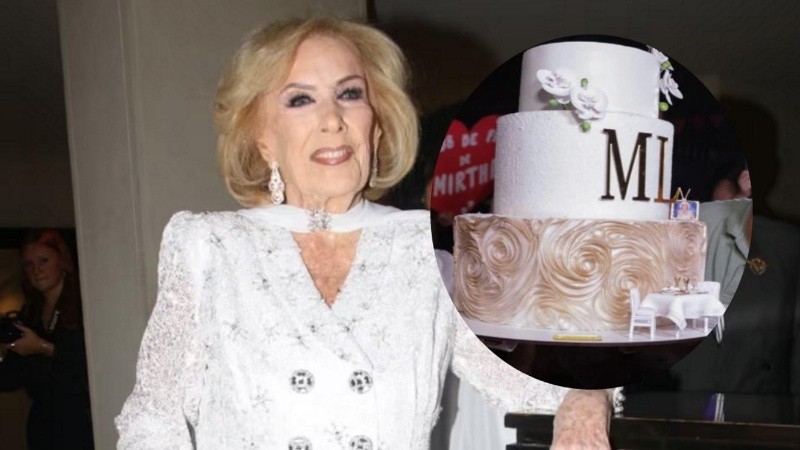 Una postal del cumpleaños número 99 de Mirtha Legrand