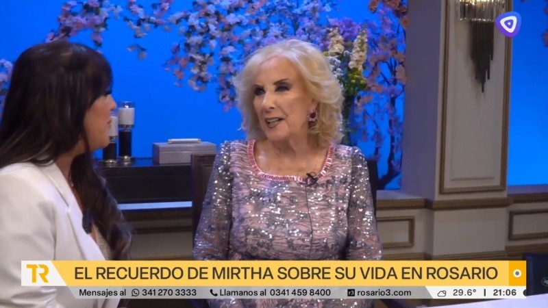 Mirtha Legrand cumplió 99 años este 23 de febrero y recordó su paso por Rosario.