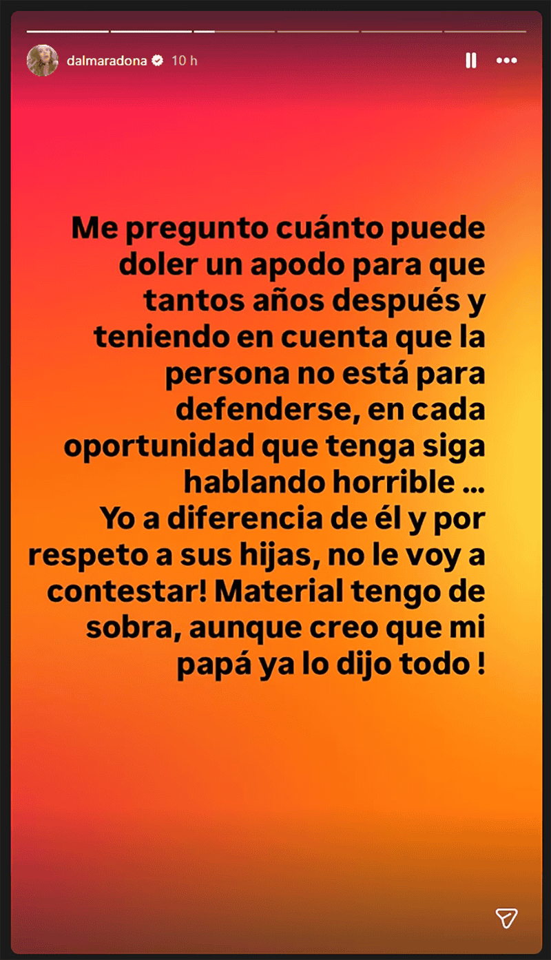 La historia de Dalma Maradona.&nbsp;