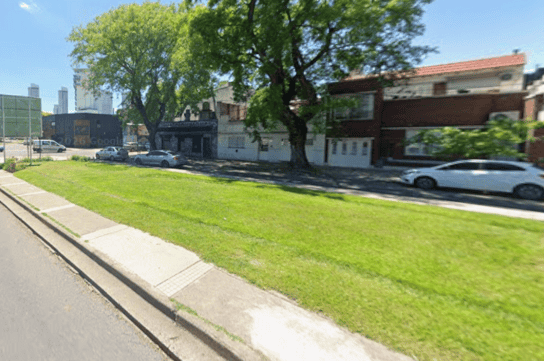 La zona donde se instalará la escultura.