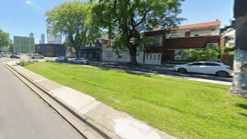 La zona donde se instalará la escultura.