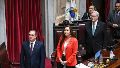 Victoria Villarruel encabezó la sesión preparatoria en el Senado.