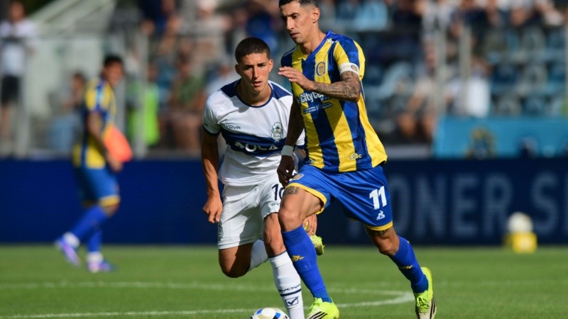 Di María fue titular en La Plata, pese a que en la previa se especuló con su presencia por la cercanía del clásico ante Newell's.