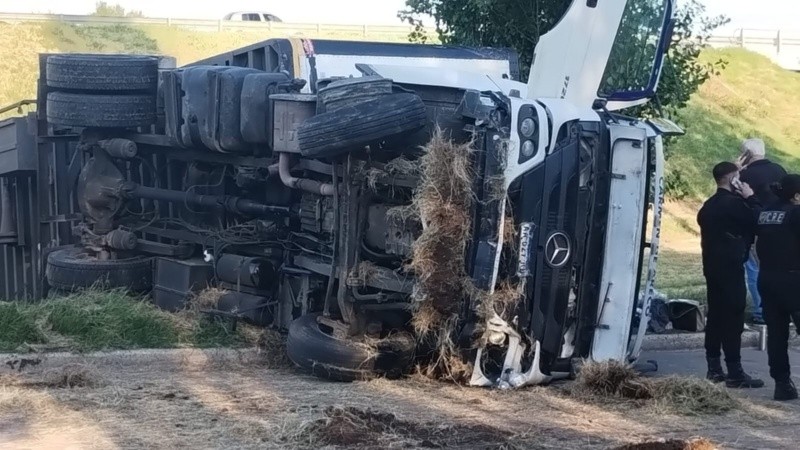Así quedó el vehículo siniestrado.
