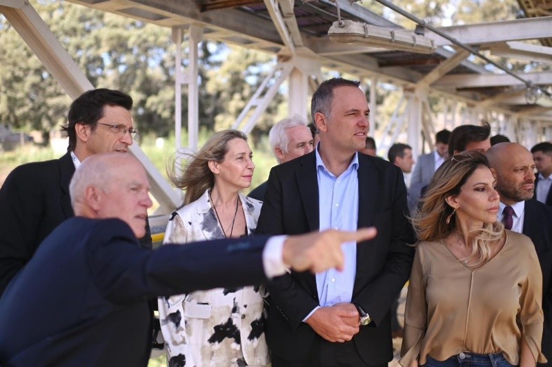 Karina Milei, Manuel Adorni y Romina Diez, este viernes en la región&nbsp;