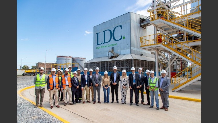 Dreyfus inauguró una inversión de 30 millones de dólares en su planta de Timbúes.