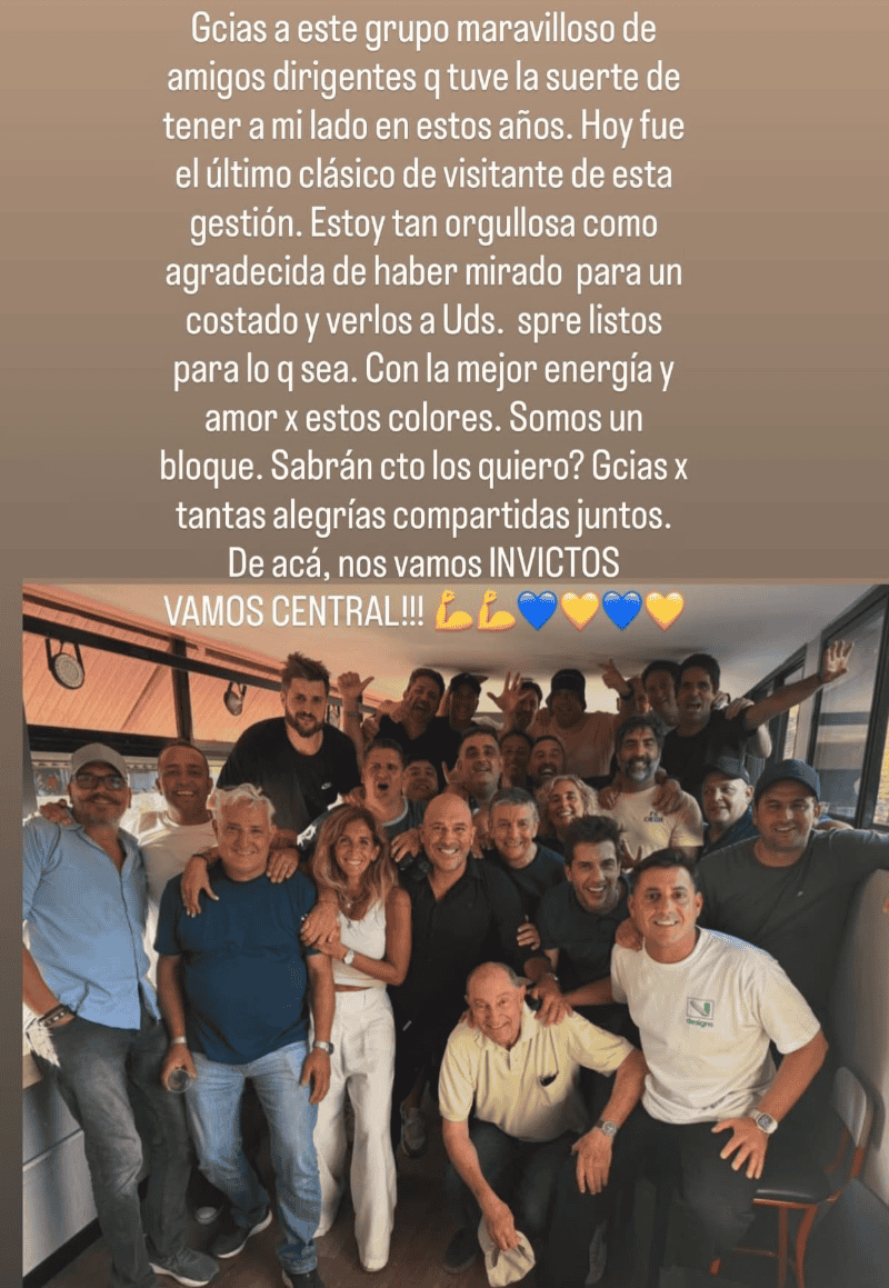 &nbsp;El posteo de Carolina en Instagram. 