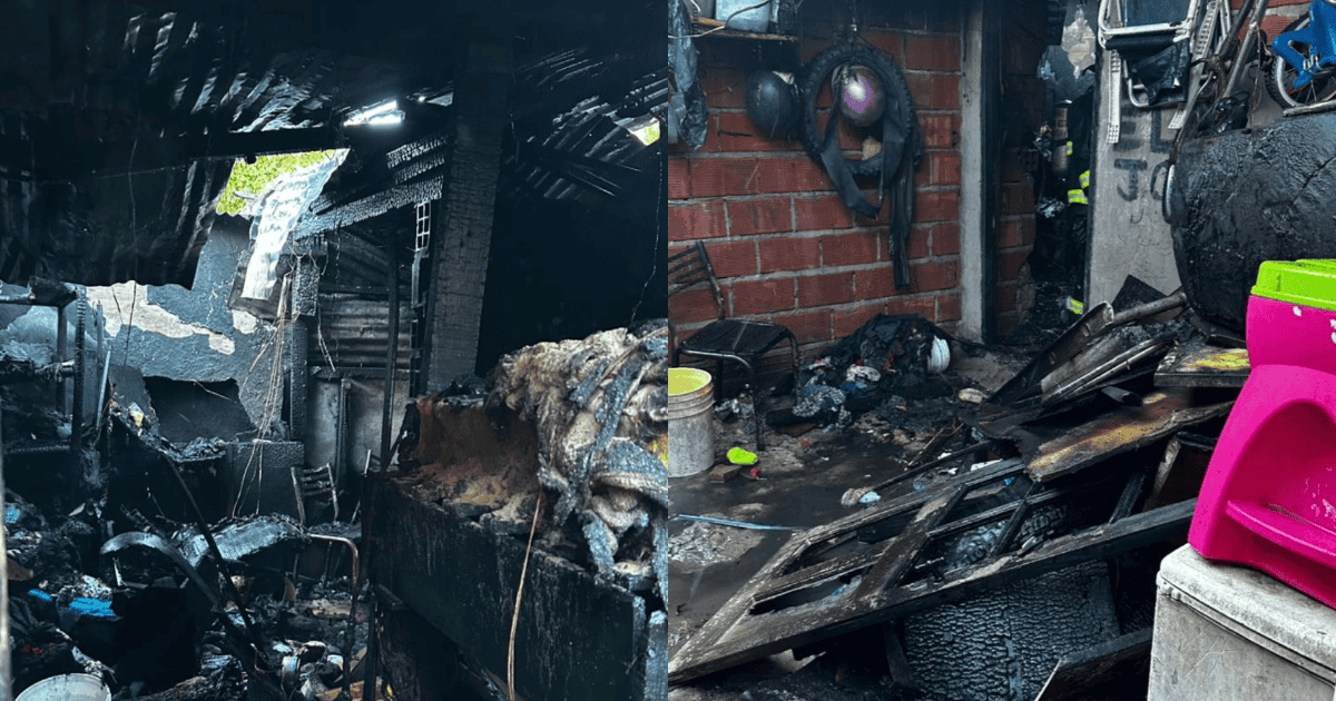 Una familia perdió todo por el incendio de su casa: ropa, muebles y ...