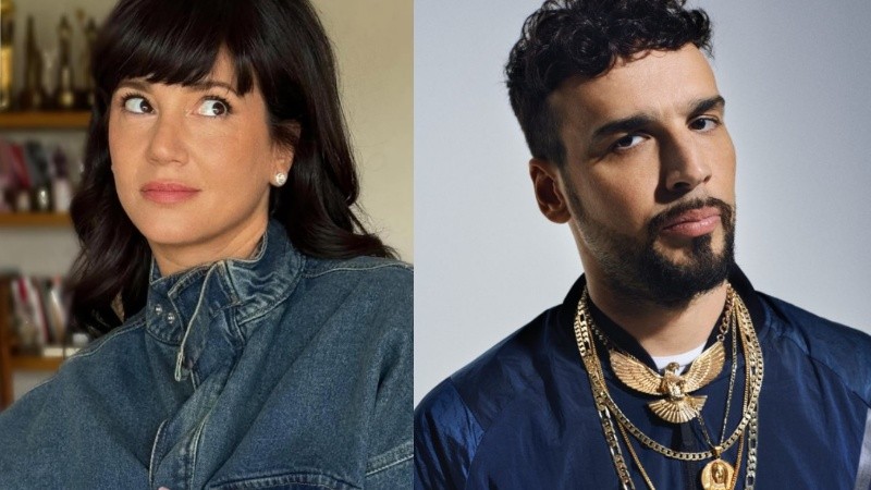 La actriz Griselsa Siciliani y el músico Dante Spinetta.