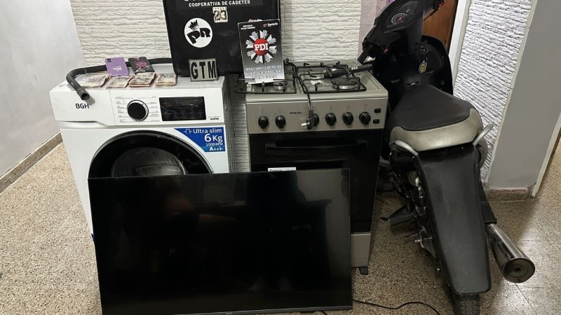 La sospecha es si el delincuente usó el botín para comprar electrodomésticos nuevos.