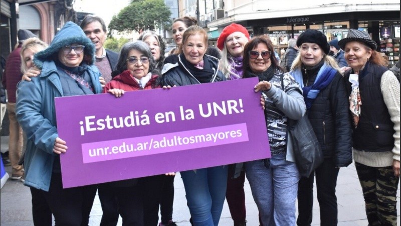 Estudiantes de la UNR en Rosario.