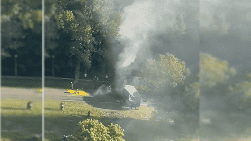 El impacto se dio en la entrada de Zavalla.