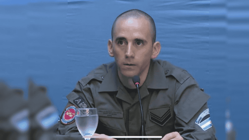 El gendarme Nahuel Gallo.