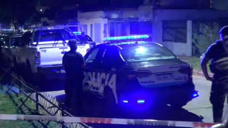 La Policía en la escena del ataque a tiros.