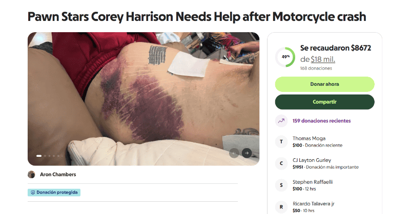 Mangazo. La solicitud de ayuda creada para ayudar a Harrison.&nbsp;