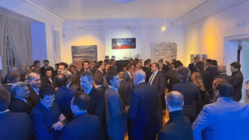 Empresarios y funcionarios durante la apertura de la Argentina Week en Nueva York