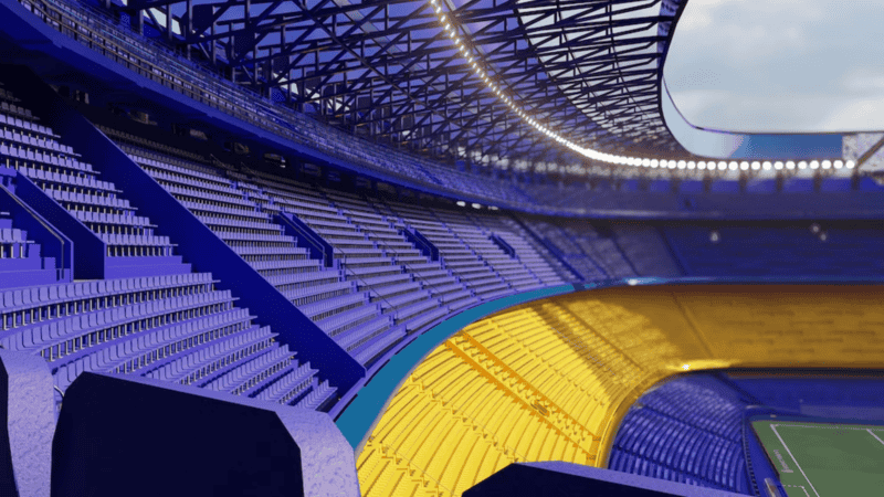 La cuarta bandeja de La Bombonera. (Infobae)&nbsp;