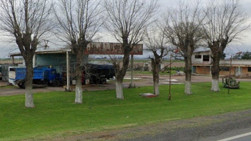 El viejo predio sobre la A012, escenario de un ataque.