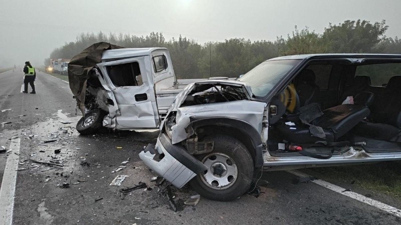 Así quedaron los vehículos siniestrados.