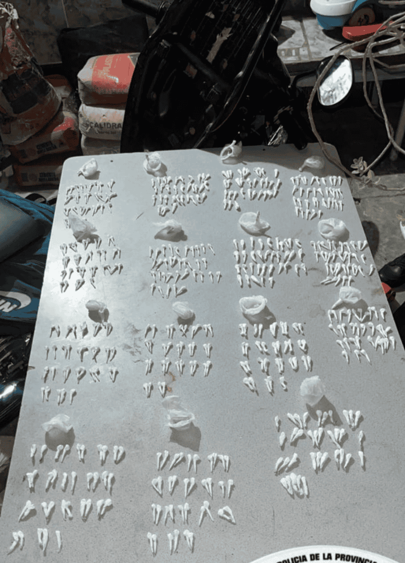 En total, contabilizaron 519 dosis de menos de un gramo.