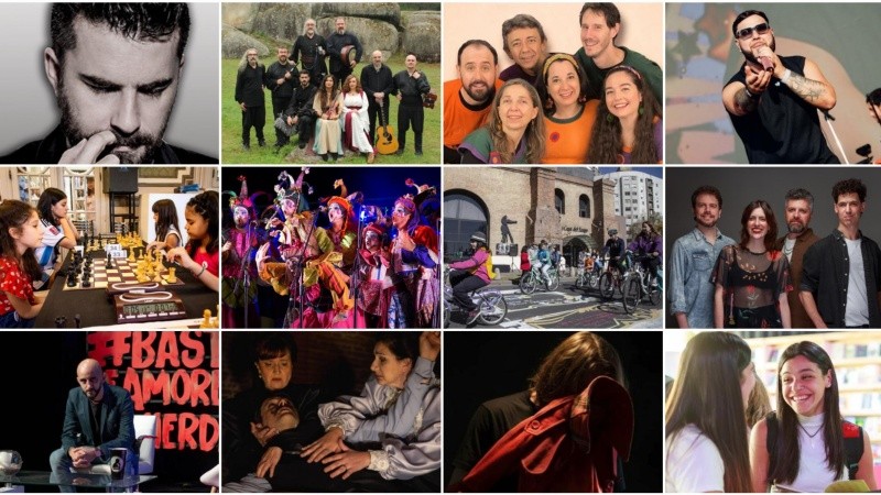 La agenda de actividades en Rosario.