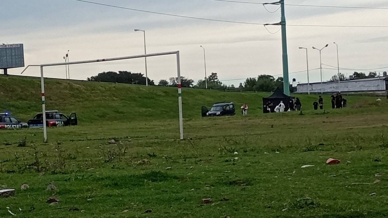 La escena del crimen de Baini. (Foto: X / @danielaacv2)