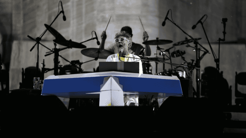  Un marco imponente al pie del Monumento a la Bandera. (Alan Monzón/Rorsario3)