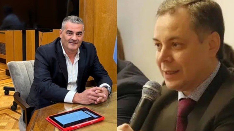 Fernando Bearzi (izquierda) y su reemplazo, Guillermo Arancibia (derecha).