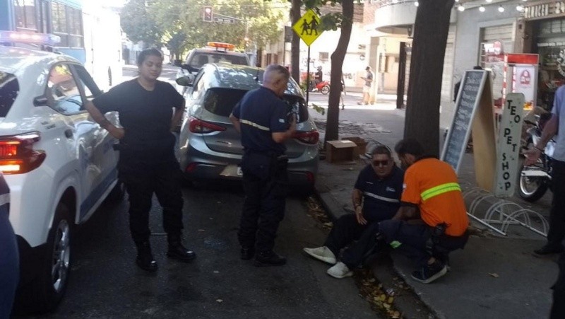 &nbsp;El agente municipal agredido.