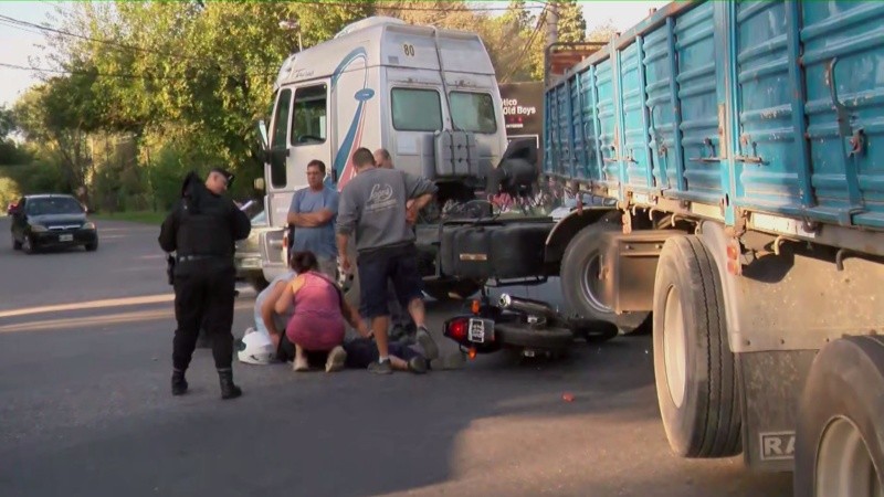 El motociclista herido.