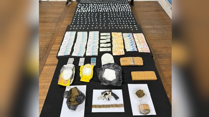 &nbsp;Todo lo que se incautó en los operativos.