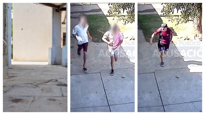 La escena del crimen y el video que captó a los homicidas.