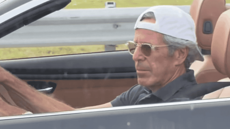 Palm Beach Pete, un exjugador de tenis de primera división y medallista de oro, fue filmado mientras manejaba por la autopista.