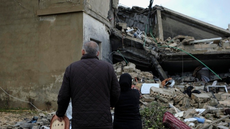 Un bombardeo israelí contra las afueras de la localidad de Shaath, en el este de Líbano.