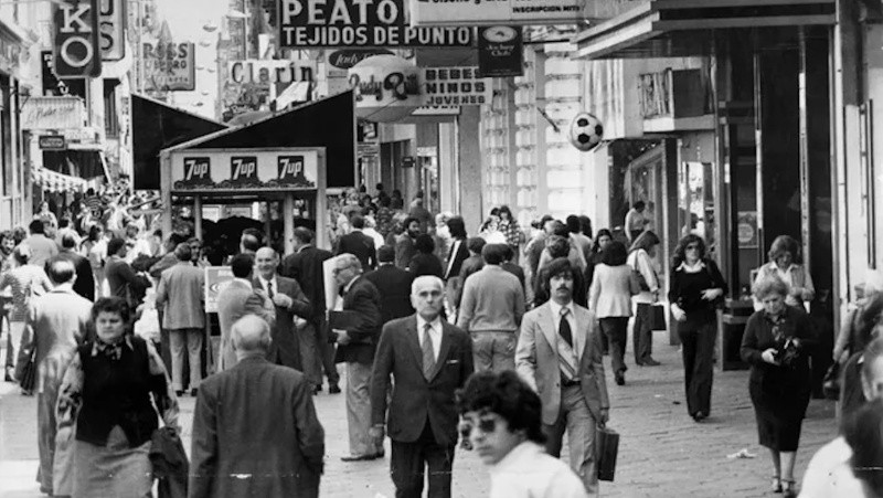 &nbsp;Centro de Rosario en 1979, diario La Capital.