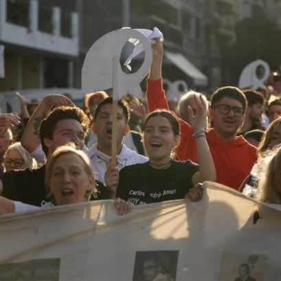 Imagen de la multitudinaria marcha del 24 de marzo de 2023.