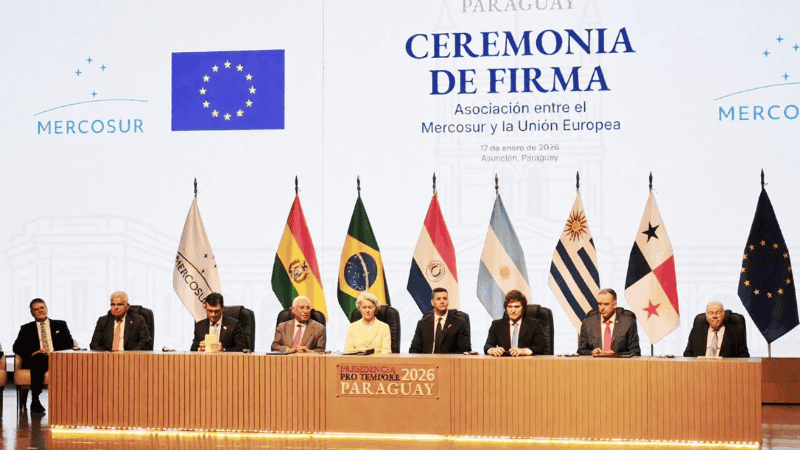 Representantes del Mercosur y la Unión Europea firmaron el acuerdo el pasado enero en Asunción.
