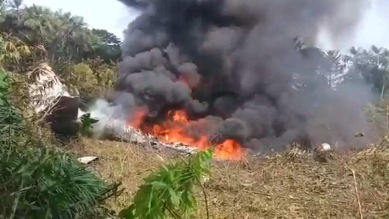 Un avión Hércules de la Fuerza Aeroespacial Colombiana (FAC) que transportaba soldados se accidentó pocos minutos después de despegar del aeropuerto de Puerto Leguízamo.
