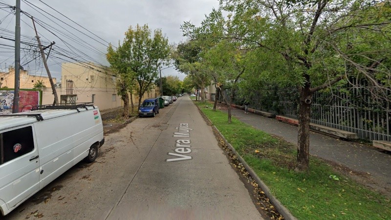 La cuadra donde tuvo lugar la balacera de este martes.