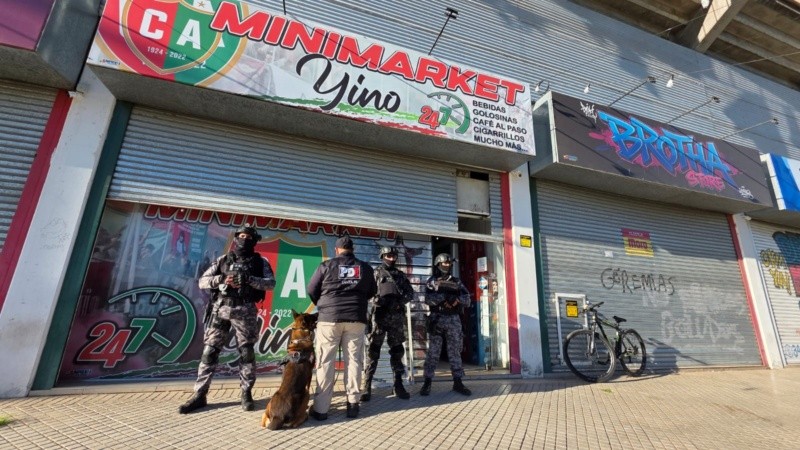 &nbsp;Uno de los lugares allanados este miércoles en Villa Gobernador Gálvez.