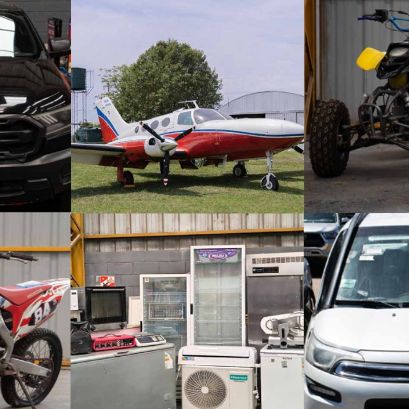 Algunos de los bienes que serán rematados en una subasta pública en abril.