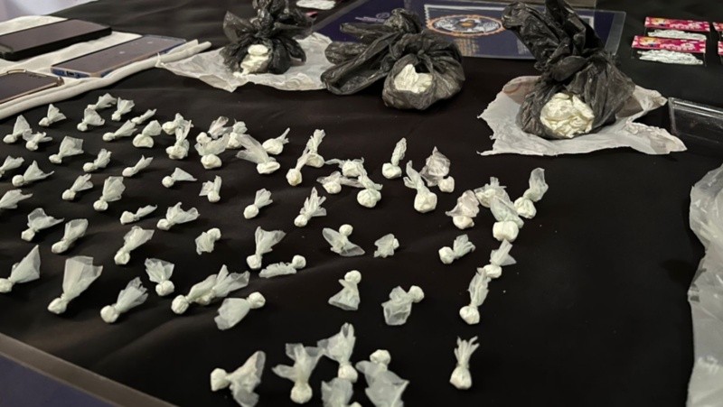 La droga secuestrada en los procedimientos.&nbsp;