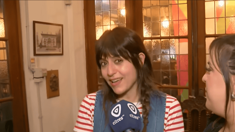 La actriz estuvo en la ciudad presentando su nueva película.