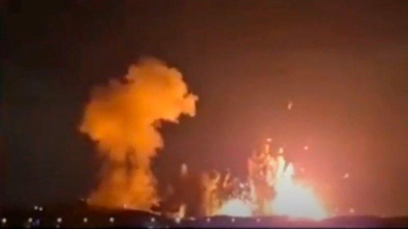 Imagen del video subido por Trump para dar cuenta del último ataque de Estados Unidos contra Irán.