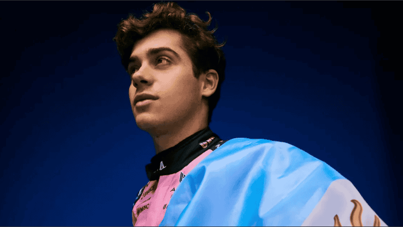 Colapinto encabezará un road show con un Fórmula 1 en las calles porteñas.