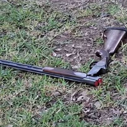 La escopeta utilizada en el ataque en la escuela de San Cristóbal.