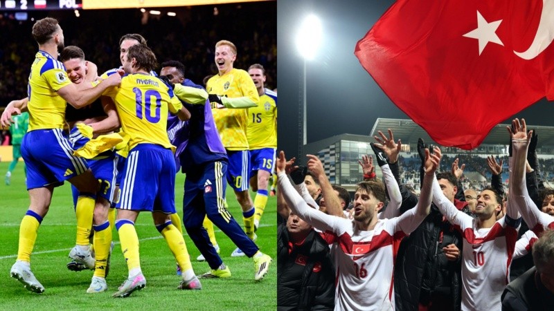 Suecia y Turquía lograron la clasificación al Mundial este martes.