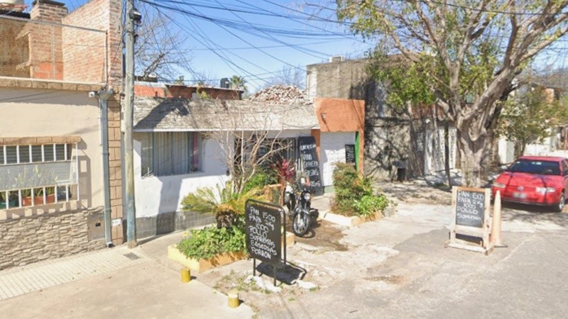 La despensa de Sarria. Allí le dispararon el 25 de marzo por la noche.