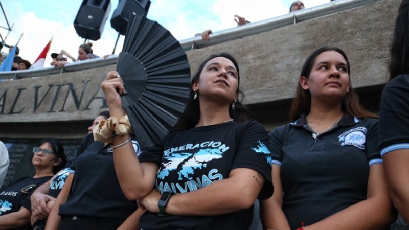 Homenaje a excombatientes de Malvinas.