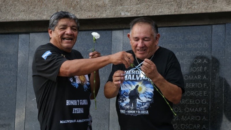 Excombatientes de Malvinas se reunieron en un homenaje cargado de emociones.
